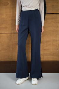 Yandan Yırtmaçlı Scuba Pantolon Lacivert