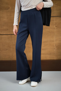 Yandan Yırtmaçlı Scuba Pantolon Lacivert