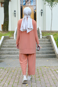 Yanları Cepli Takım Turuncu