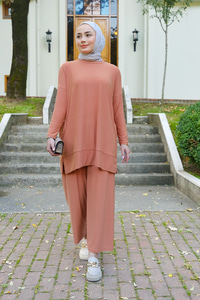 Yanları Cepli Takım Turuncu