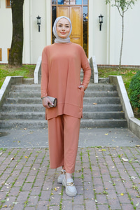 Yanları Cepli Takım Turuncu