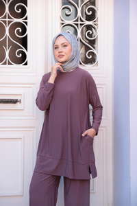 Yanları Cepli Takım Vişne Çürüğü