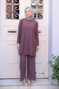 Yanları Cepli Takım Vişne Çürüğü