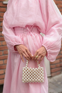 Yanları Püskül Detaylı Takım Pembe