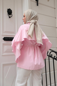 Yarasa Kol Emily Gömlek Pembe