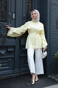 Yarasa Kol Emily Gömlek Sarı