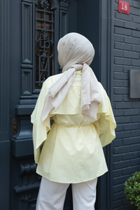 Yarasa Kol Emily Gömlek Sarı