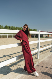 Yarasa Kol İkili Takım Bordo