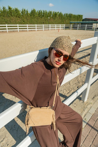 Yarasa Kol İkili Takım Kahverengi