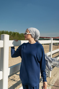 Yarasa Kol İkili Takım Lacivert