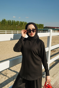 Yarasa Kol İkili Takım Siyah