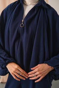 Yarasa Kol Volanlı Takım Lacivert