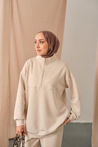 Yarım Fermuarlı Takım Taş