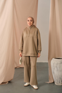 Yarım Fermuarlı Takım Yeşil