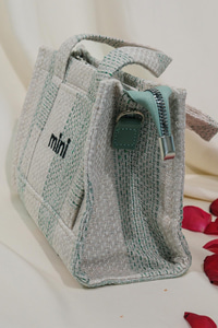 Yazı Baskılı Çanta  Yeşil