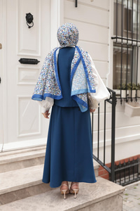 Yelekli Şık Takım Lacivert