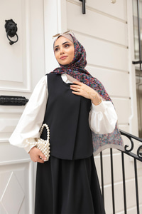 Yelekli Şık Takım Siyah