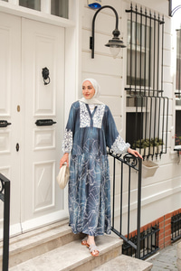 Yeliz Model Elbise Mavi