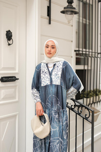 Yeliz Model Elbise Mavi