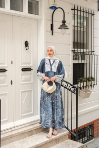 Yeliz Model Elbise Mavi