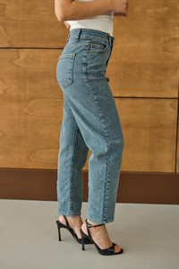 Yıkama Desen Pantolon Buz Mavi