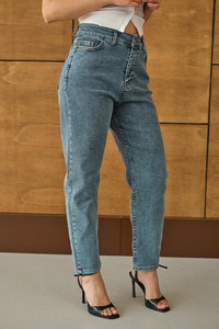 Yıkama Desen Pantolon Buz Mavi