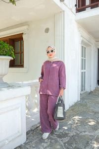 Yıkama Detay İkili Takım Gül Kurusu