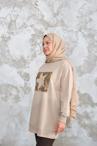 Yıldız Baskılı Sweat Taş