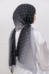 Uygun Fiyatlı YILDIZ DESEN SAL SIYAH | Loccomoda.com 