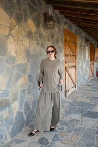 Yırtmaç Detay Takım Haki Yeşil