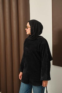 Yumoş Triko Tunik Siyah