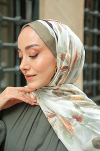 Zambak Soft Şal Haki Yeşil