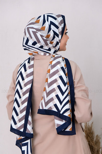 Uygun Fiyatlı ZIKZAK DESEN  DIJITAL MEDINE IPEGI SAL VIZON-MAVI | Loccomoda.com 