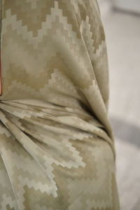 Zikzak Desen Şal Küf Yeşil