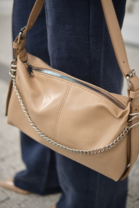 Zincir Detay Çanta Vizon