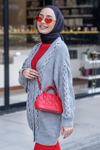 Uygun Fiyatlı ZINCIR DETAY HIRKA GRI | Loccomoda.com 