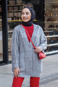 Uygun Fiyatlı ZINCIR DETAY HIRKA GRI | Loccomoda.com 