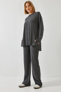 Basic Pantolonlu Alt-Üst Takım 60511002 - Antrasit