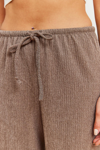 Beli Bağlamalı Rustik Pantolon 60361002 - Taş