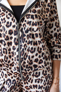 Bianco Lucci Leopar Desenli Alt-Üst Takım MBMS047 60501047 - Kahverengi