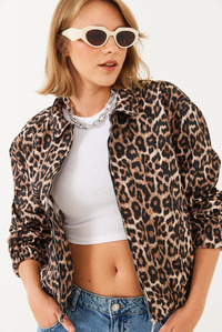 Bomber Ceket MBMS024 60501024 - Leopar