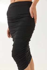 Büzgü Detaylı Crop Candy Alt-Üst Takım 60283136 - Siyah