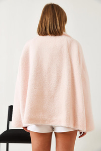 Çift Cepli Oversize Peluş Mont 1611 60261097 - Pembe
