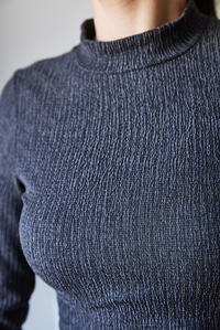 Crop Bluz ve Beli Lastikli Pantolonlu Alt Üst Takım 415 60261089 - Antrasit