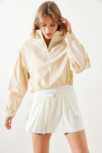 Fermuar Detaylı Yağmurluk MBMS002 60501002 - Bej