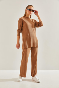 Fitilli Kaşkorse Alt Üst Takım 60201024 - Camel ALT - ÜST TAKIM modelleri