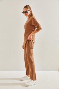 Fitilli Kaşkorse Alt Üst Takım 60201024 - Camel ALT - ÜST TAKIM modelleri