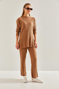 Fitilli Kaşkorse Alt Üst Takım 60201024 - Camel ALT - ÜST TAKIM modelleri