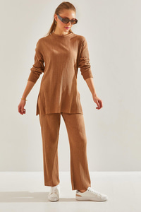 Fitilli Kaşkorse Alt Üst Takım 60201024 - Camel ALT - ÜST TAKIM modelleri