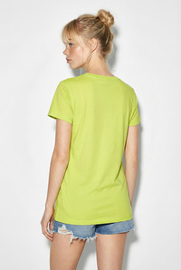 Kadın %100 Pamuk El İşi Summer Nakış Detaylı Premium Tasarım T-Shirt 1001 60282048 - Fıstık Yeşili T-SHİRT modelleri